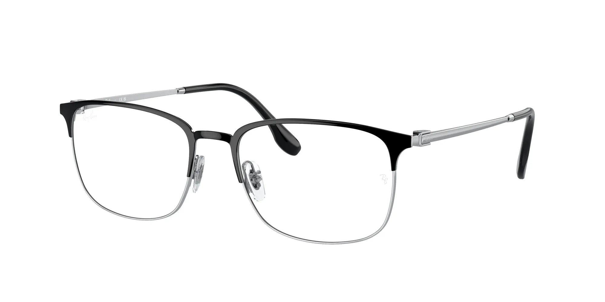 Ray - Ban RX6494 2861 Montature da vista Metallo Nero Trasparente Pillow Normale - immagine 1
