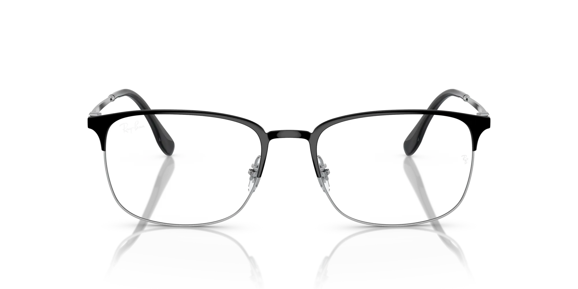 Ray - Ban RX6494 2861 Montature da vista Metallo Nero Trasparente Pillow Normale - immagine 3