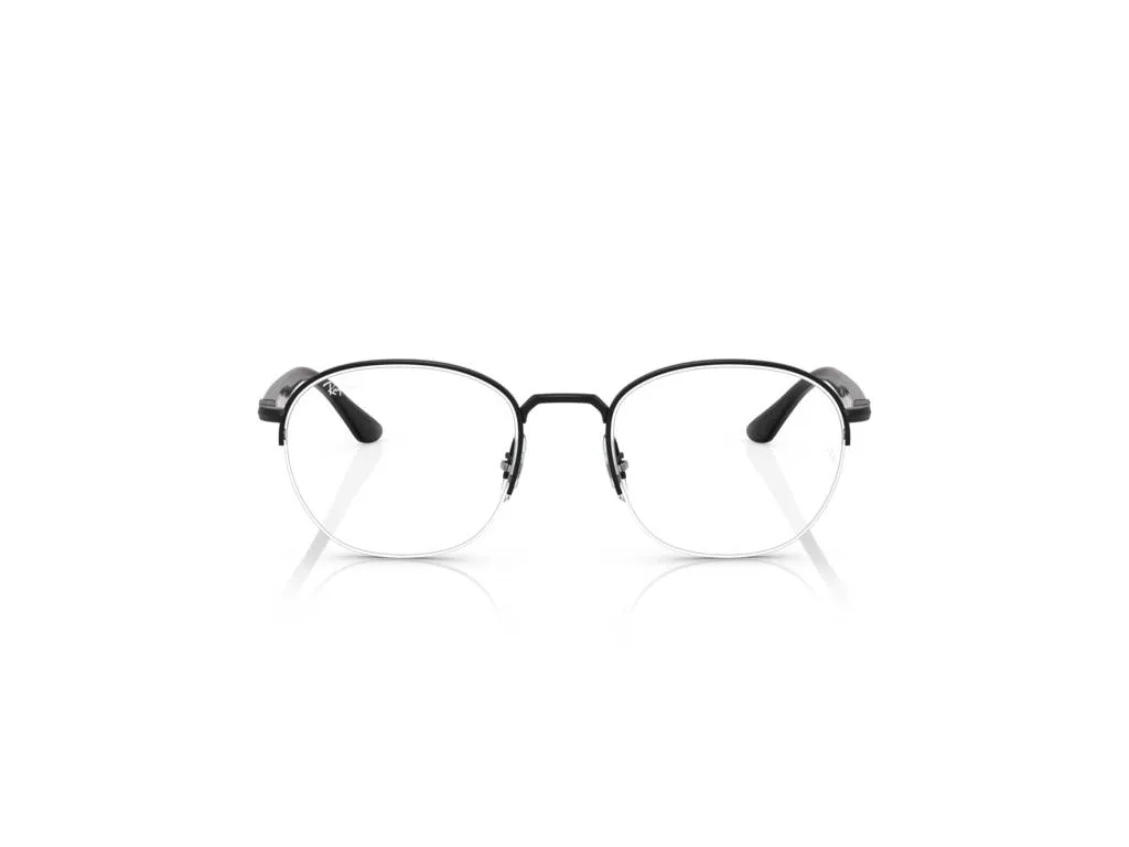 Ray - Ban RX6487 2509 Montature da vista Metallo Nero Trasparente Squadrata Normale - immagine 2