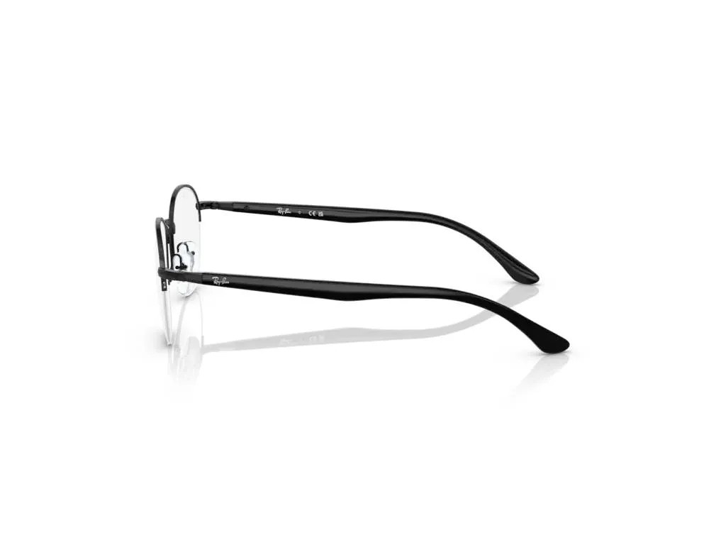 Ray - Ban RX6487 2509 Montature da vista Metallo Nero Trasparente Squadrata Normale - immagine 3