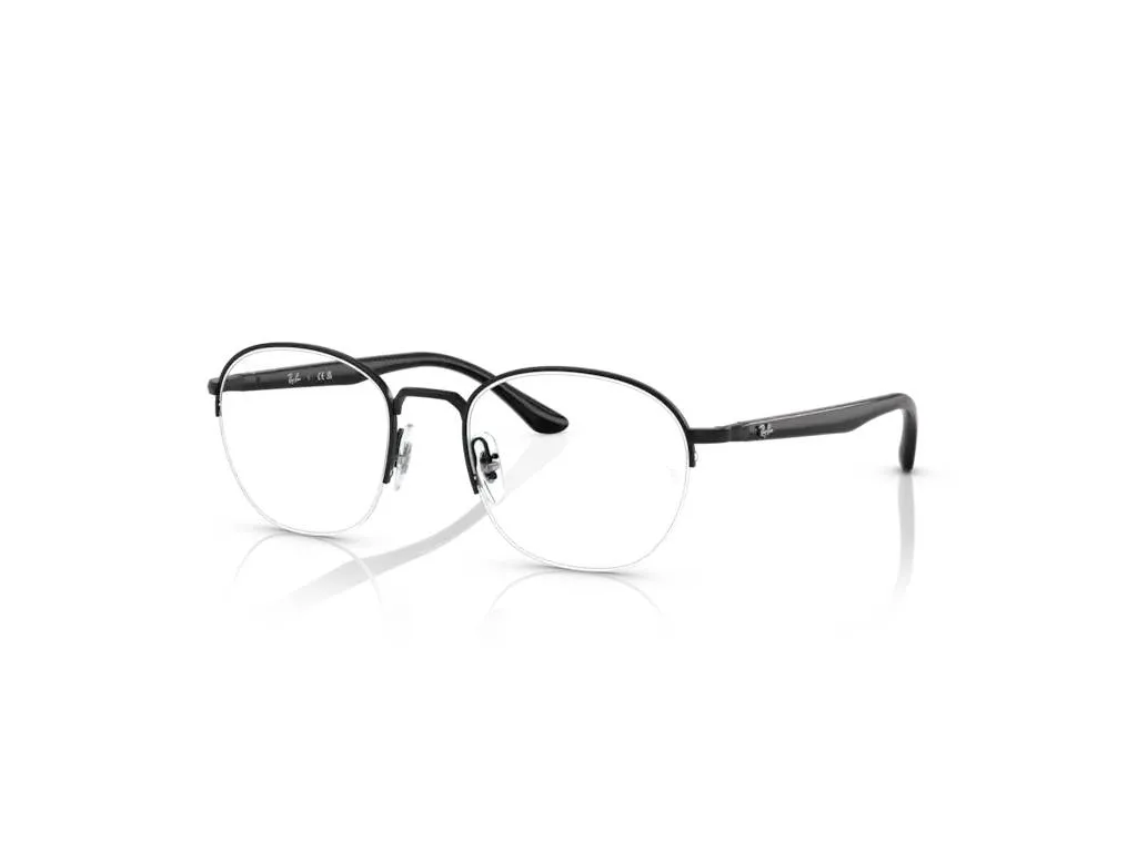 Ray - Ban RX6487 2509 Montature da vista Metallo Nero Trasparente Squadrata Normale - immagine 1
