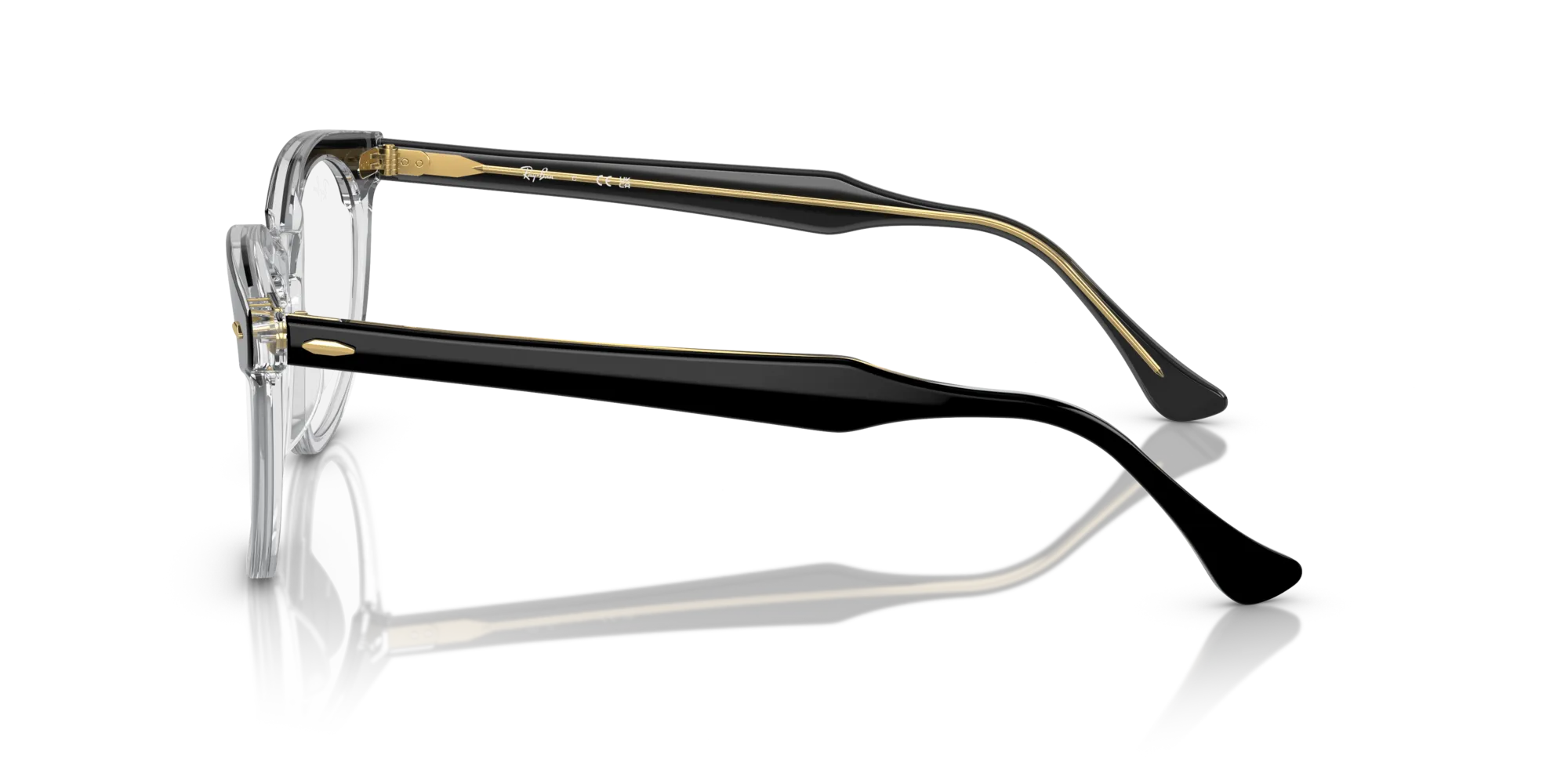 Ray - Ban RX5598 EAGLEEYE 2034 Montature da vista Acetato Nero Trasparente Squadrata Normale - immagine 4