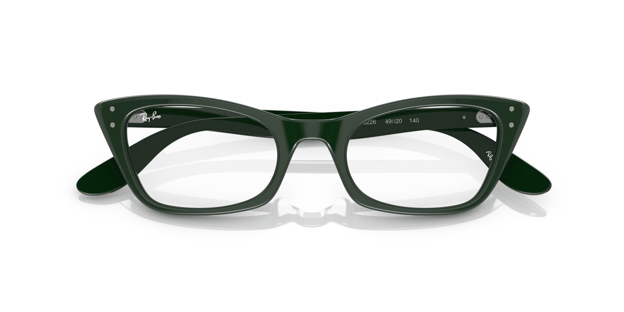 Ray - Ban RX5499 LADY BURBANK 8226 Montature da vista Acetato Verde Cat Eye - immagine 2