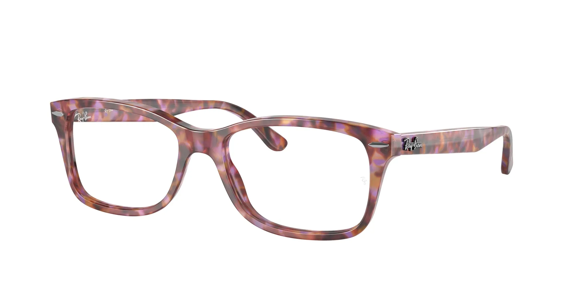 Ray - Ban RX5428 8175 Montature da vista Acetato Rosso Trasparente Squadrata Normale - immagine 1