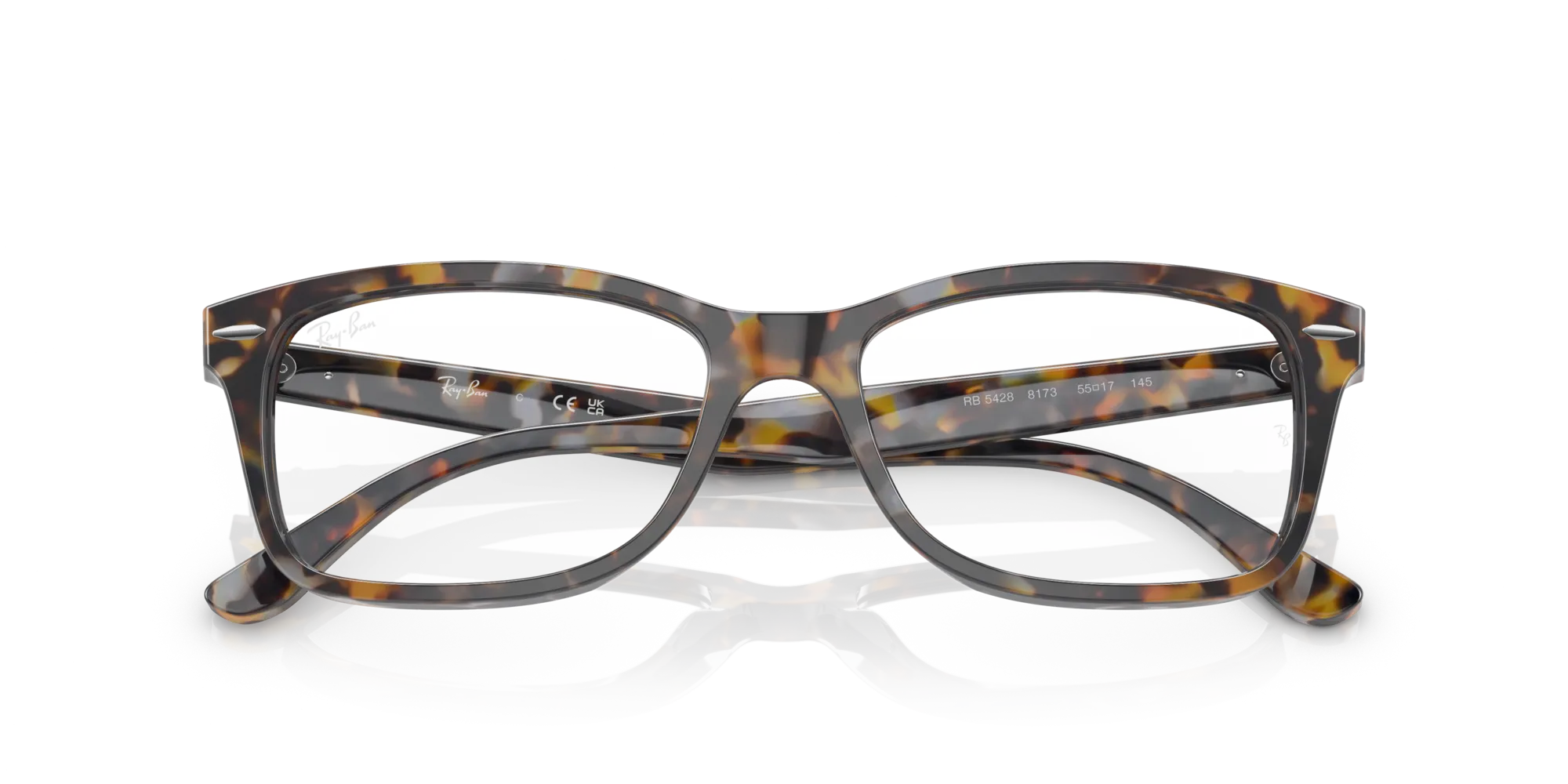 Ray - Ban RX5428 8173 Montature da vista Acetato Havana Squadrata - immagine 2