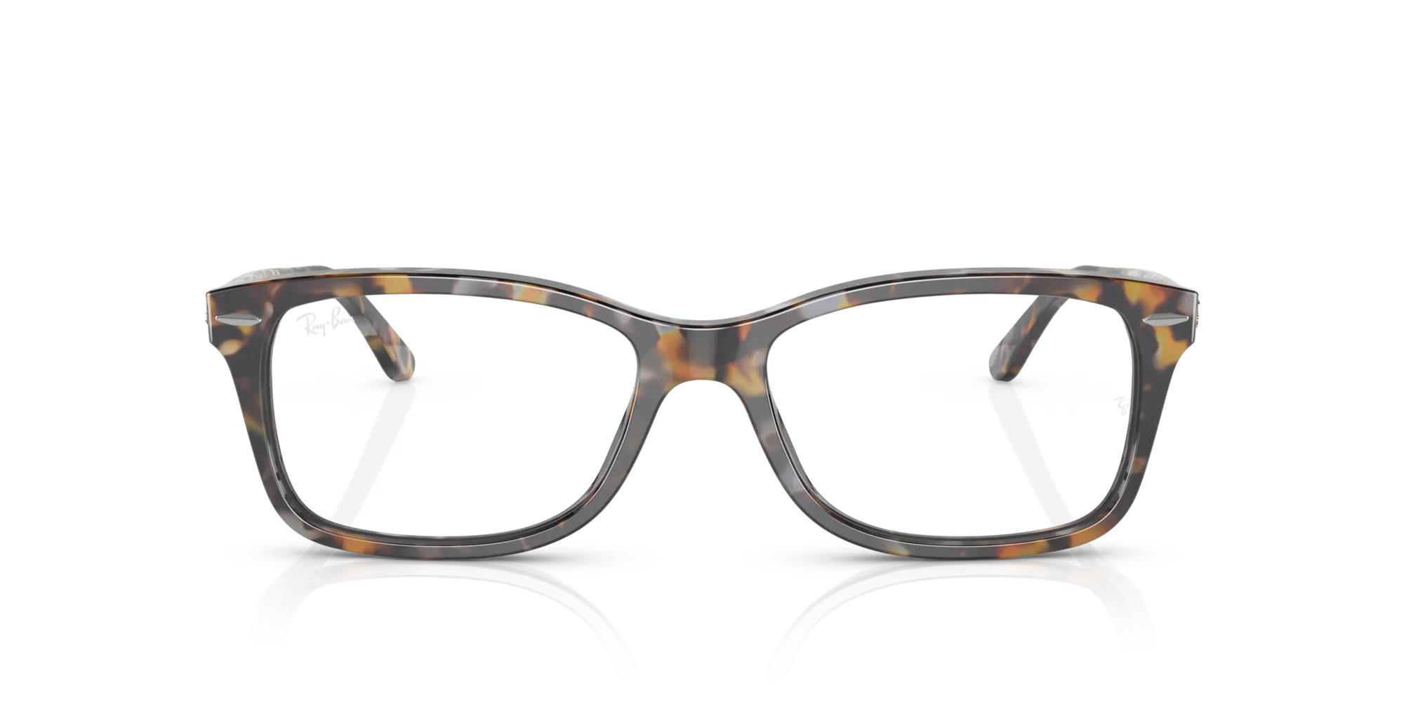 Ray - Ban RX5428 8173 Montature da vista Acetato Grigio Trasparente Squadrata Normale - immagine 3