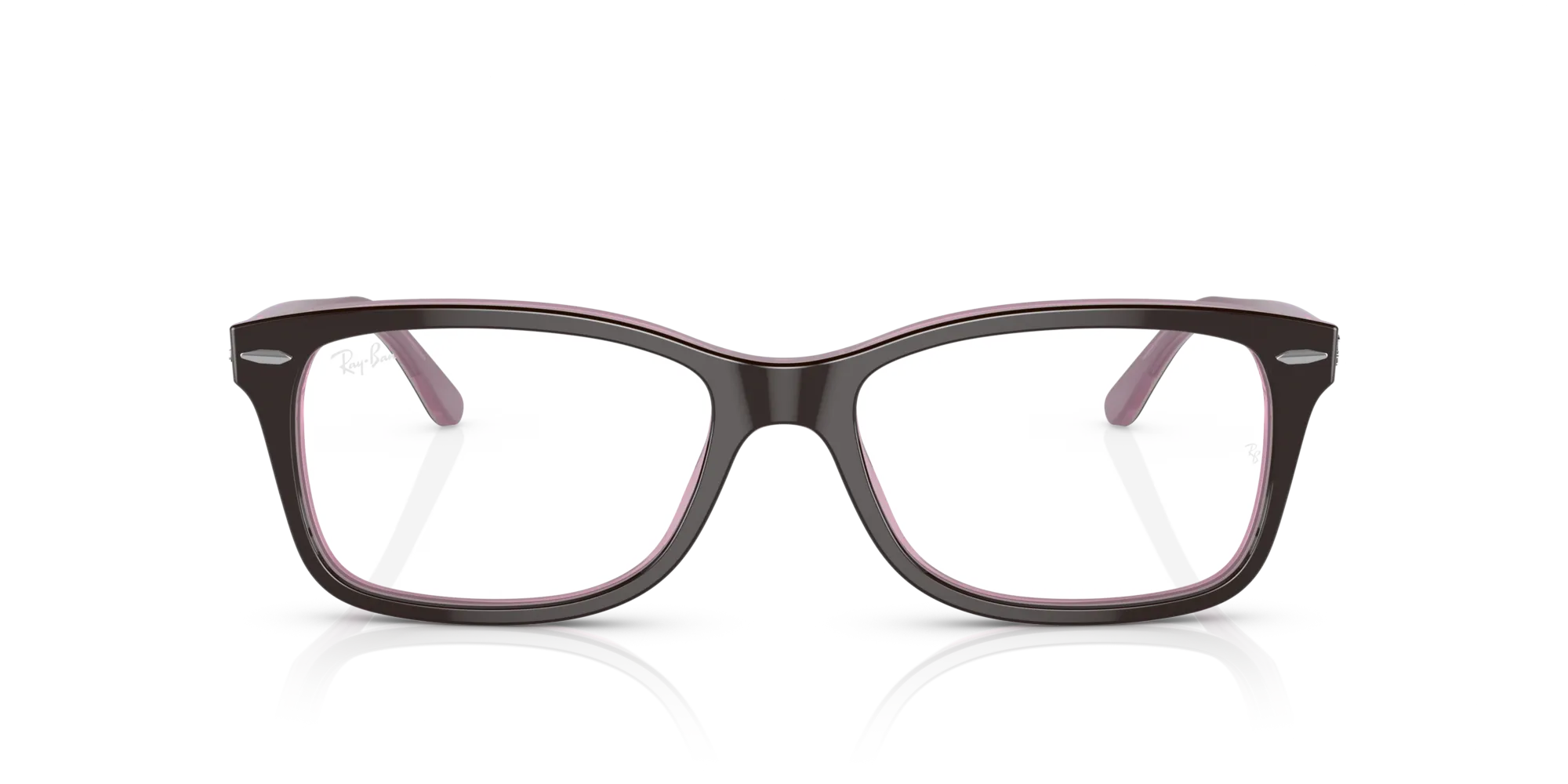 Ray - Ban RX5428 2126 Montature da vista Acetato Marrone Trasparente Squadrata Normale - immagine 3