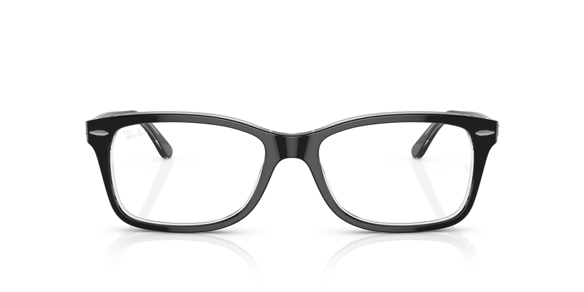 Ray - Ban RX5428 2034 Montature da vista Acetato Nero Trasparente Squadrata Normale - immagine 3