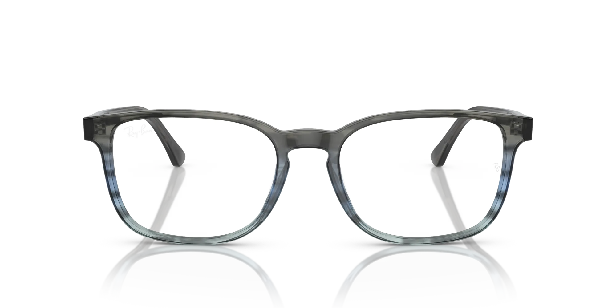 Ray - Ban RX5418 8254 Montature da vista Acetato Blu Trasparente Pillow Normale - immagine 3
