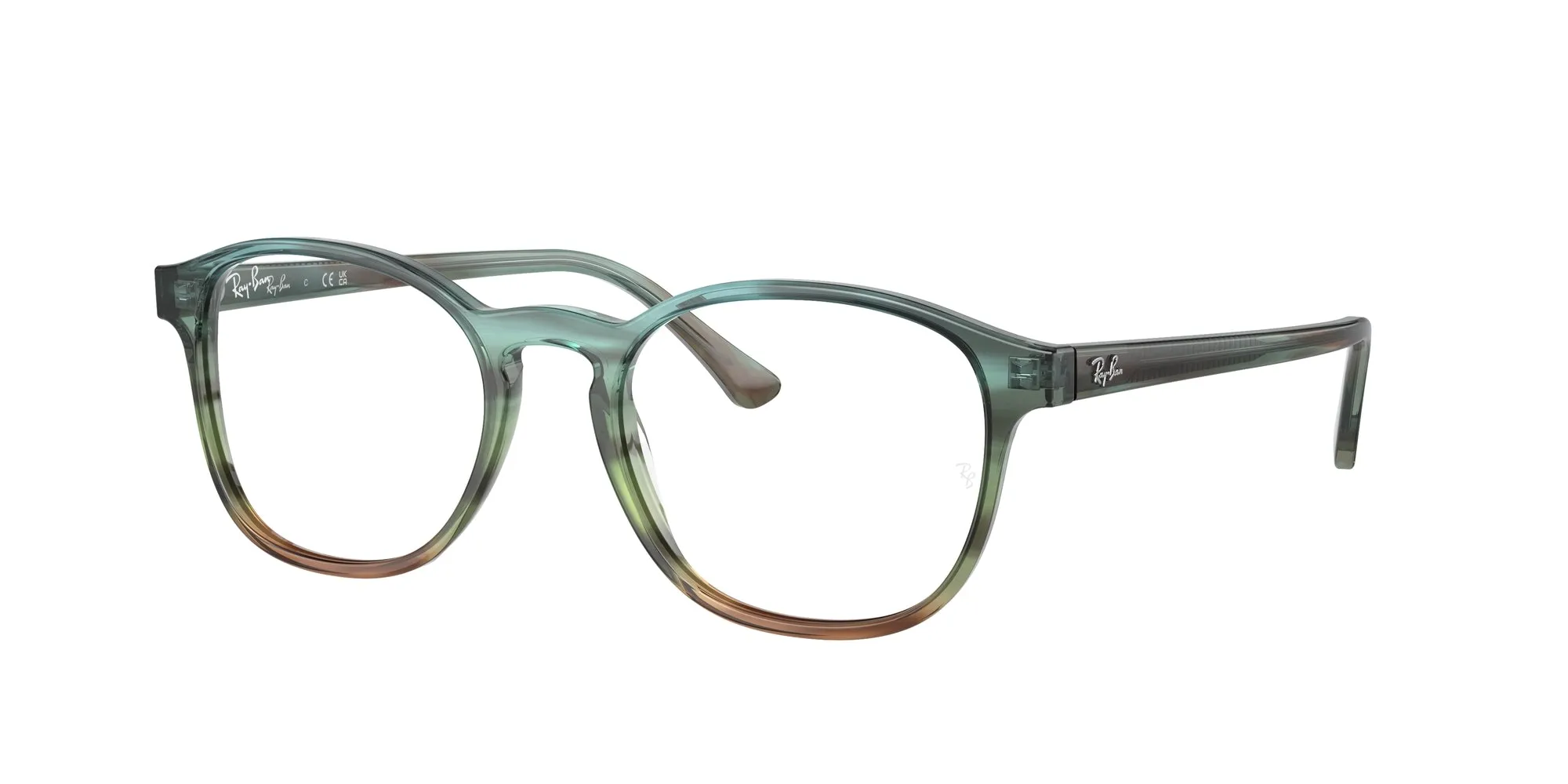Ray - Ban RX5417 8252 Montature da vista Acetato Multi-colore Trasparente Pantos Normale - immagine 1