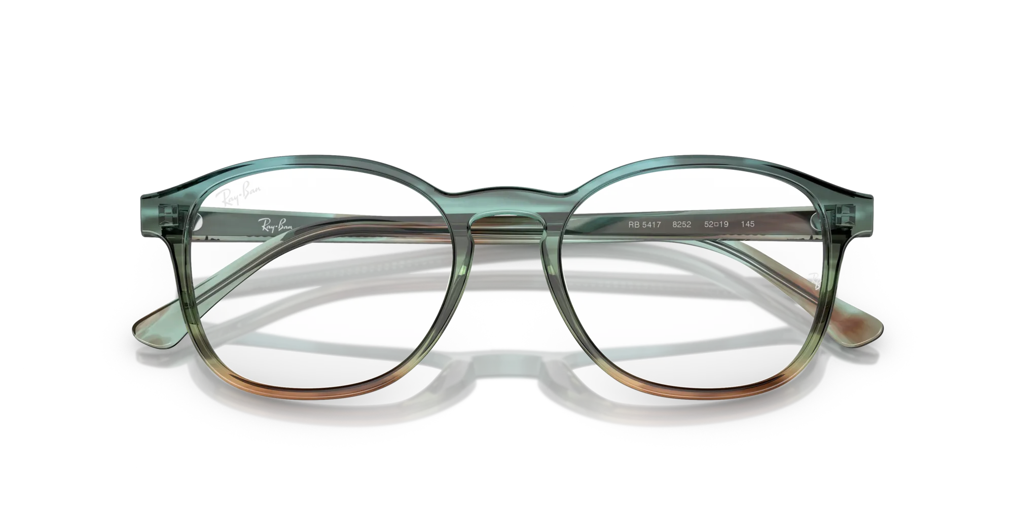 Ray - Ban RX5417 8252 Montature da vista Acetato Multi-colore Trasparente Pantos Normale - immagine 2