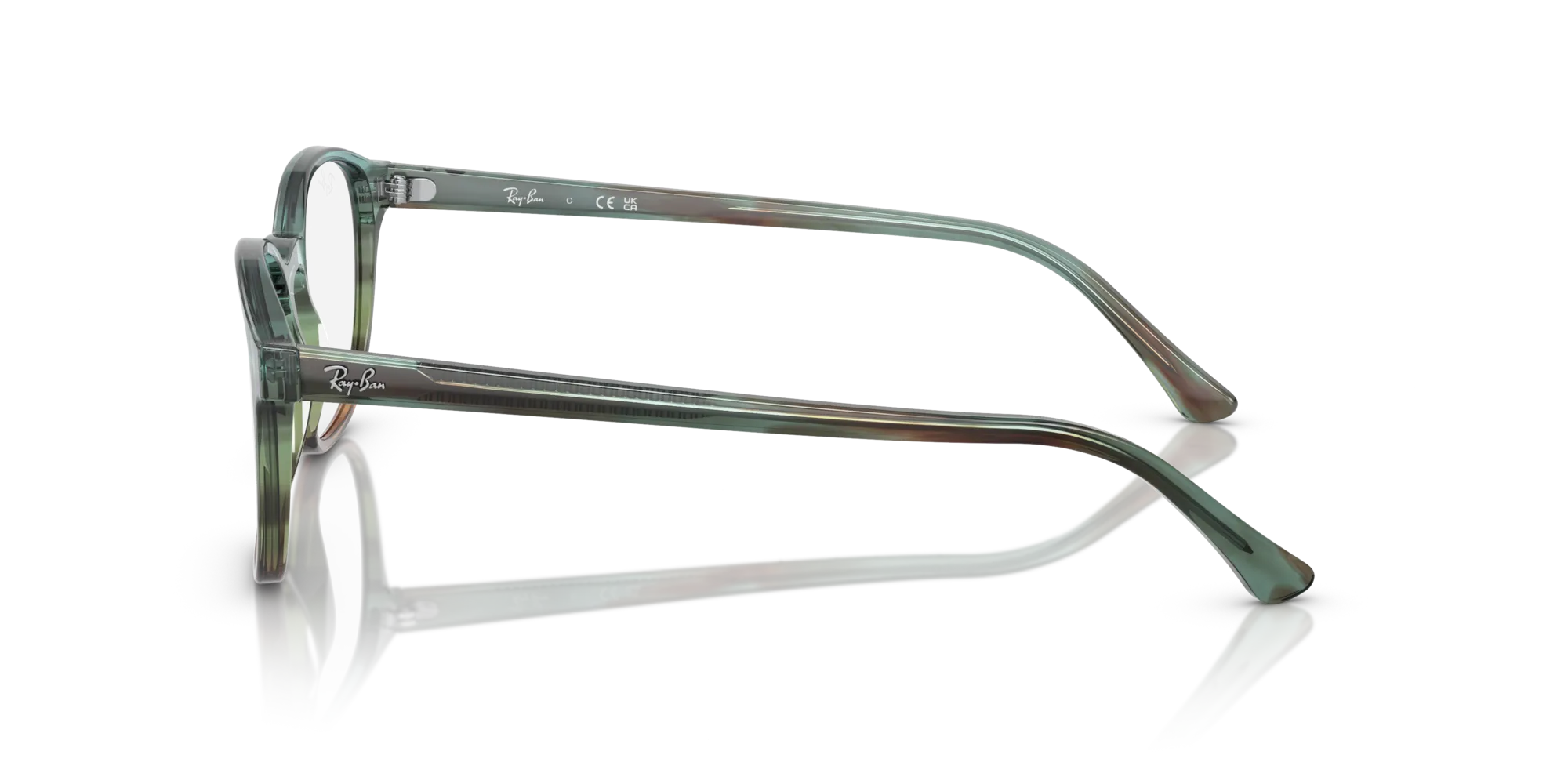 Ray - Ban RX5417 8252 Montature da vista Acetato Multi-colore Trasparente Pantos Normale - immagine 4