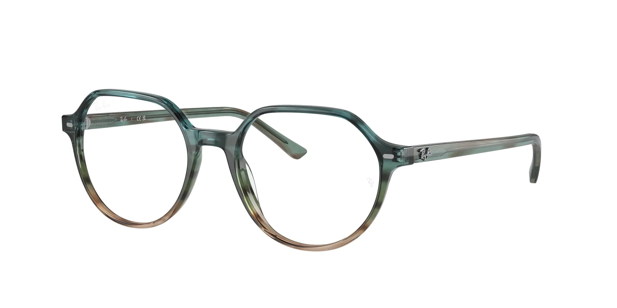 Ray - Ban RX5395 THALIA 8252 Montature da vista Acetato Multi-colore Trasparente Rotonda Normale - immagine 1