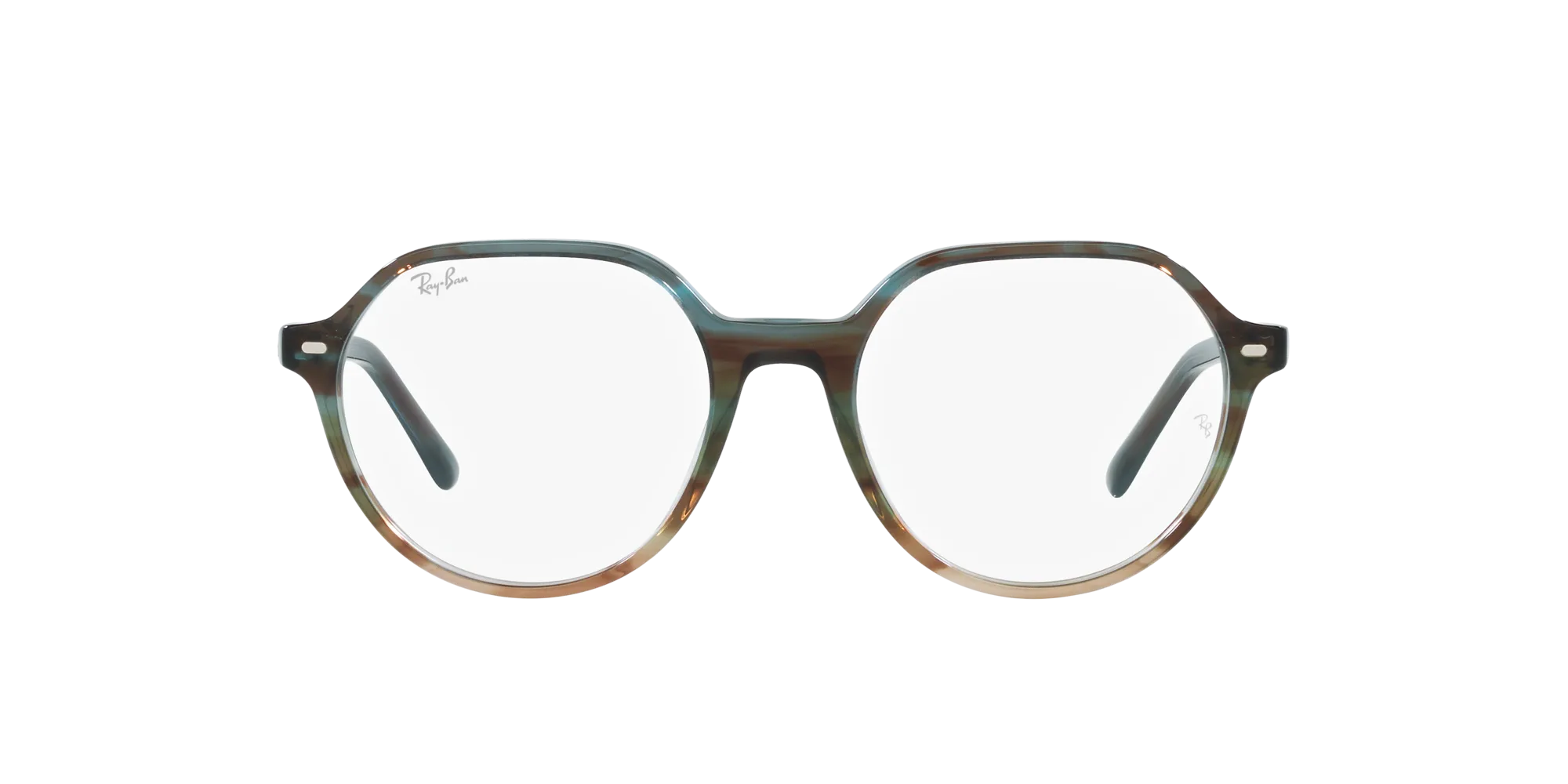 Ray - Ban RX5395 THALIA 8252 Montature da vista Acetato Multi-colore Trasparente Rotonda Normale - immagine 2