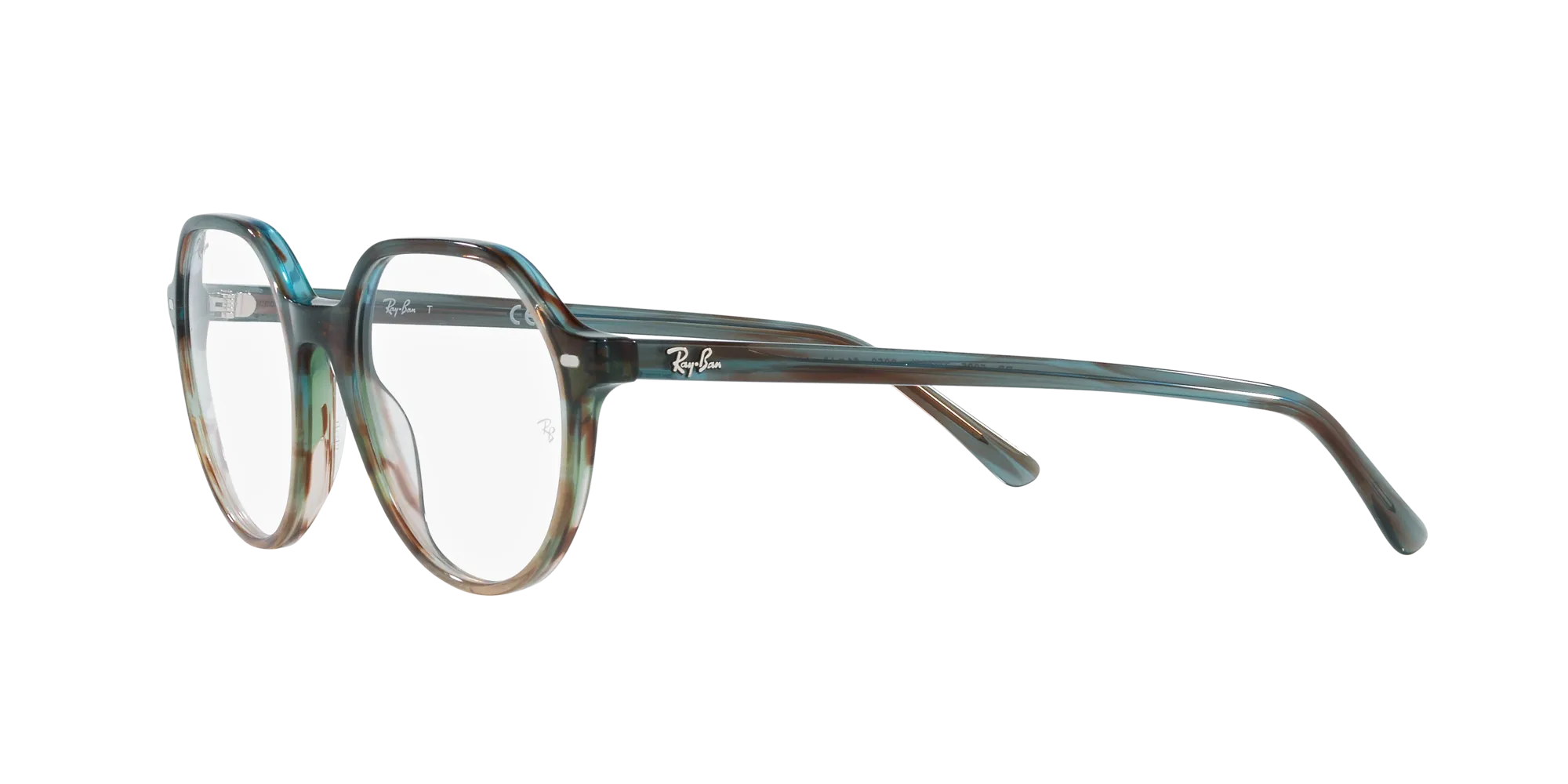 Ray - Ban RX5395 THALIA 8252 Montature da vista Acetato Multi-colore Trasparente Rotonda Normale - immagine 4