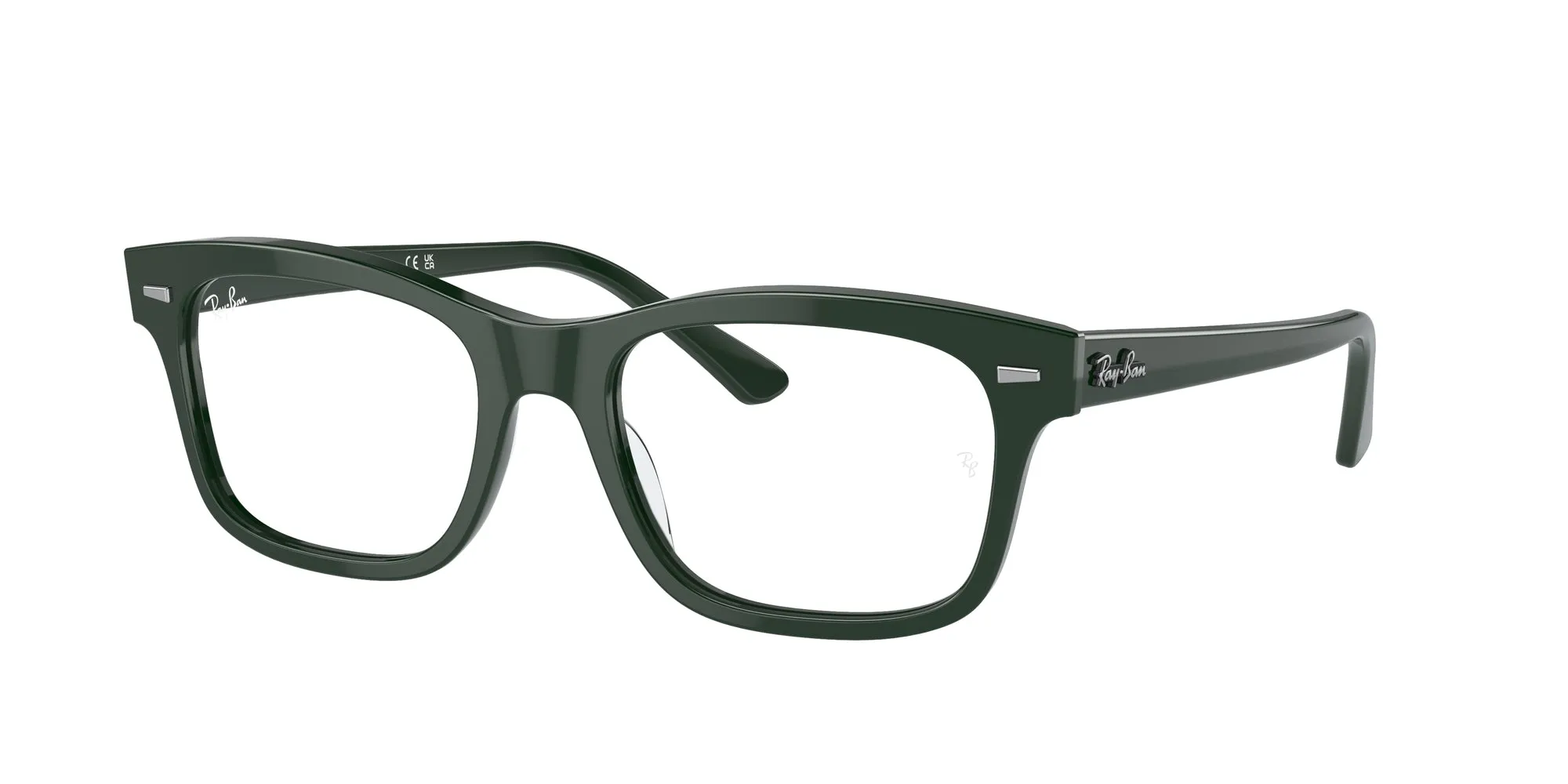 Ray - Ban RX5383 MR BURBANK 8226 Montature da vista Acetato Verde Trasparente Squadrata Normale - immagine 1