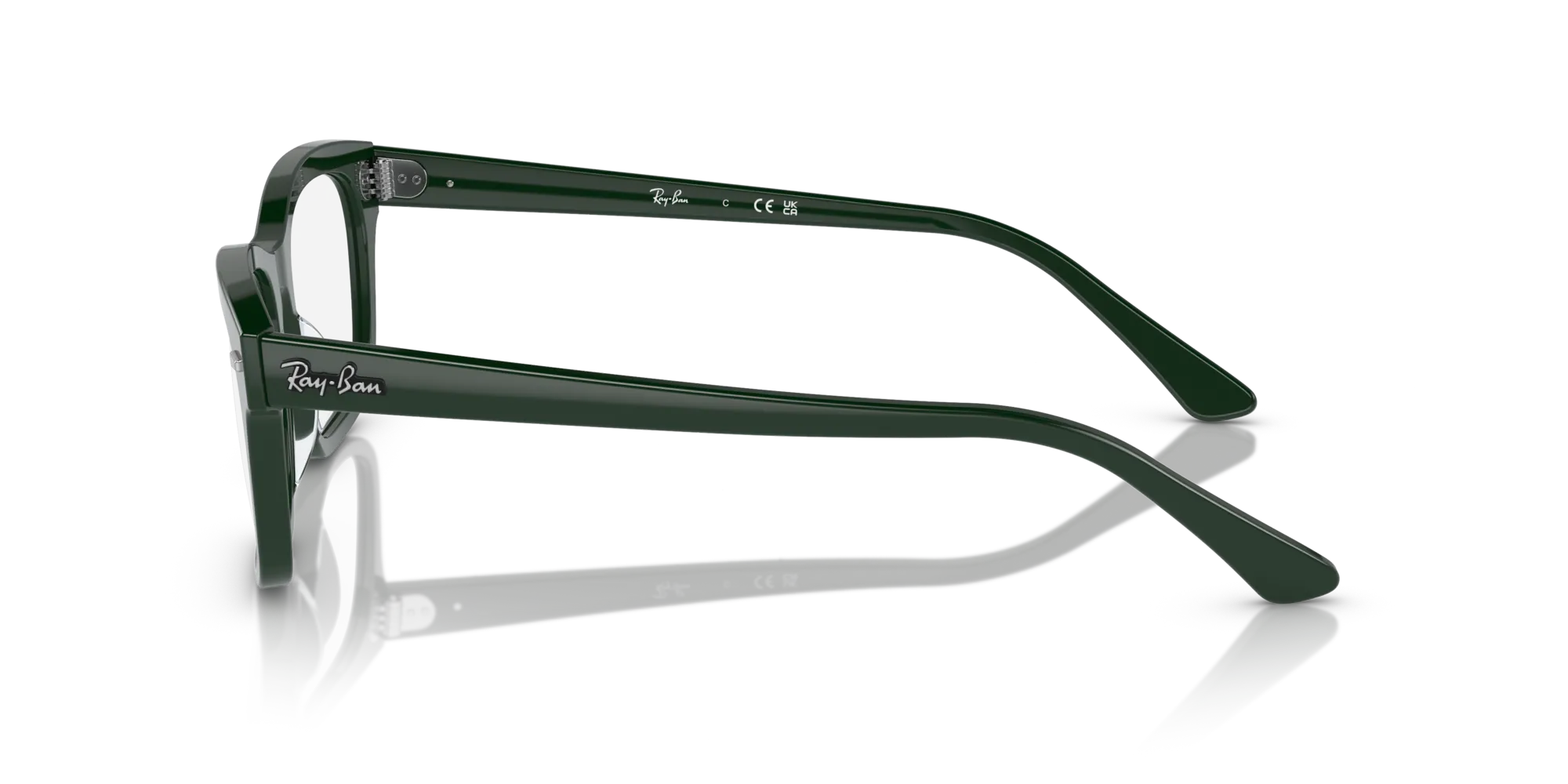 Ray - Ban RX5383 MR BURBANK 8226 Montature da vista Acetato Verde Trasparente Squadrata Normale - immagine 4