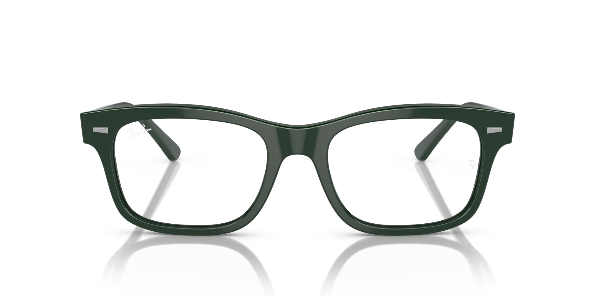 Ray - Ban RX5383 MR BURBANK 8226 Montature da vista Acetato Verde Trasparente Squadrata Normale - immagine 3