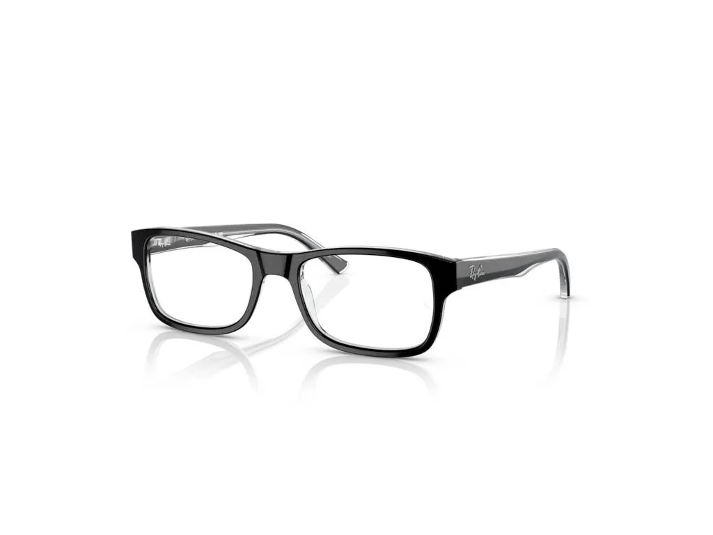 Ray - Ban RX5268 2034 Montature da vista Acetato Nero Trasparente Squadrata Normale - immagine 1