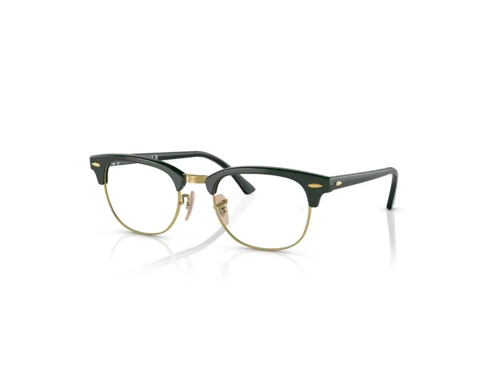 Ray - Ban RX5154 CLUBMASTER 8233 Montature da vista Acetato Verde Trasparente Squadrata Normale - immagine 1