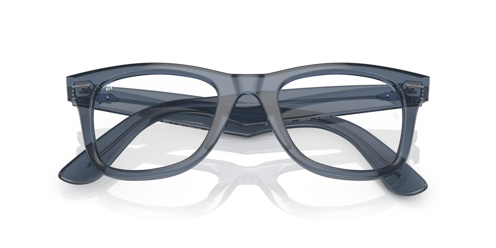Ray - Ban RX4340V WAYFARER EASE 8223 Montature da vista Acetato Blu Trasparente Squadrata Normale - immagine 2