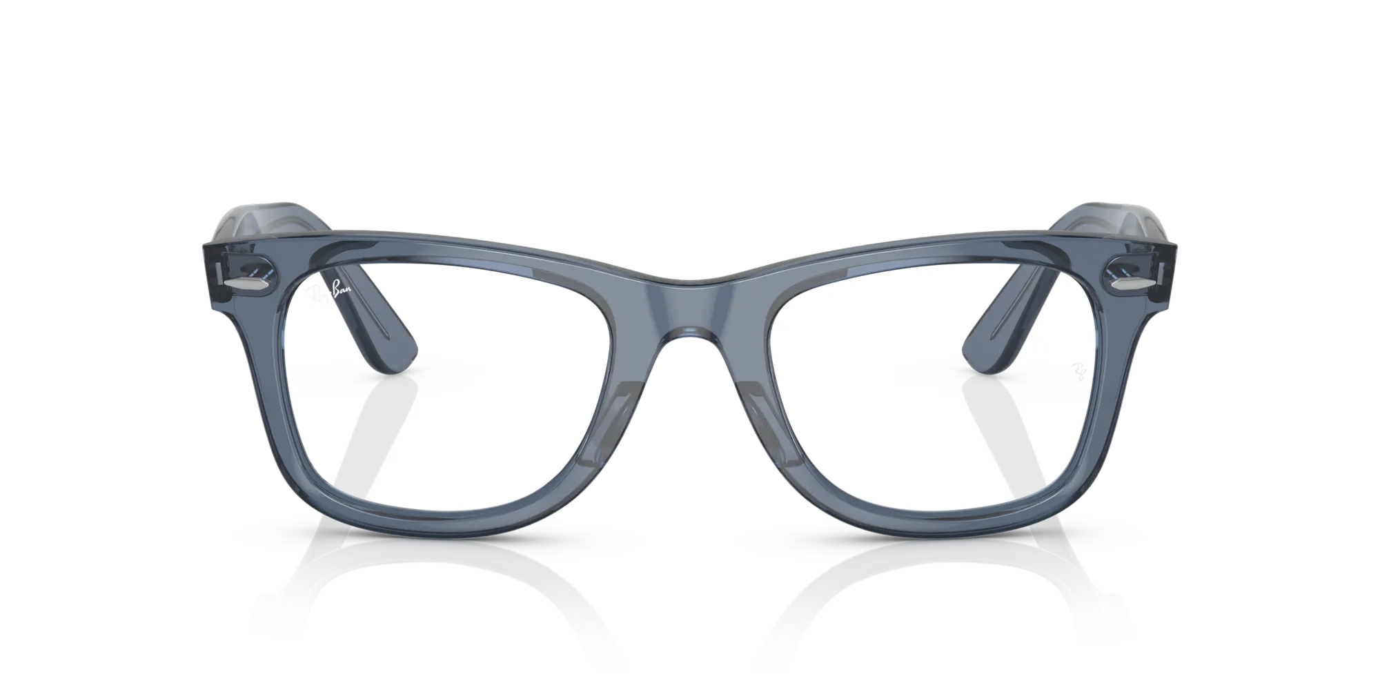 Ray - Ban RX4340V WAYFARER EASE 8223 Montature da vista Acetato Blu Trasparente Squadrata Normale - immagine 3