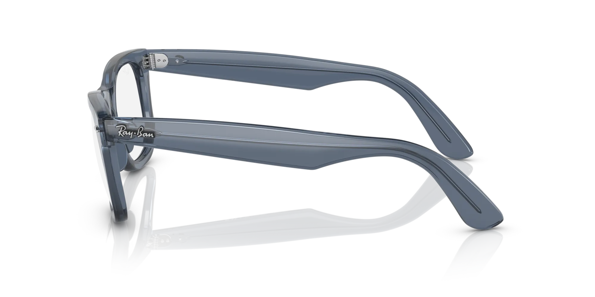 Ray - Ban RX4340V WAYFARER EASE 8223 Montature da vista Acetato Blu Trasparente Squadrata Normale - immagine 4