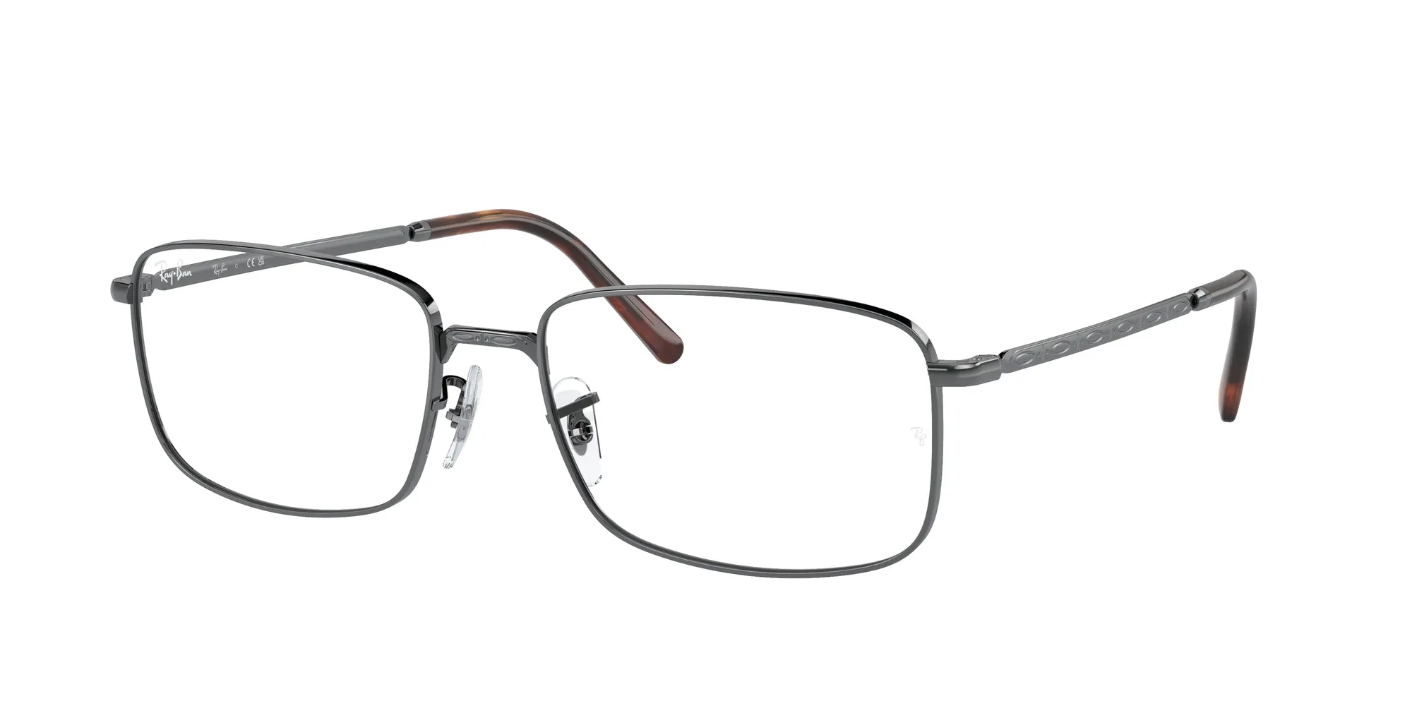 Ray - Ban RX3717V 2502 Montature da vista Metallo Grigio Trasparente Squadrata Normale - immagine 1