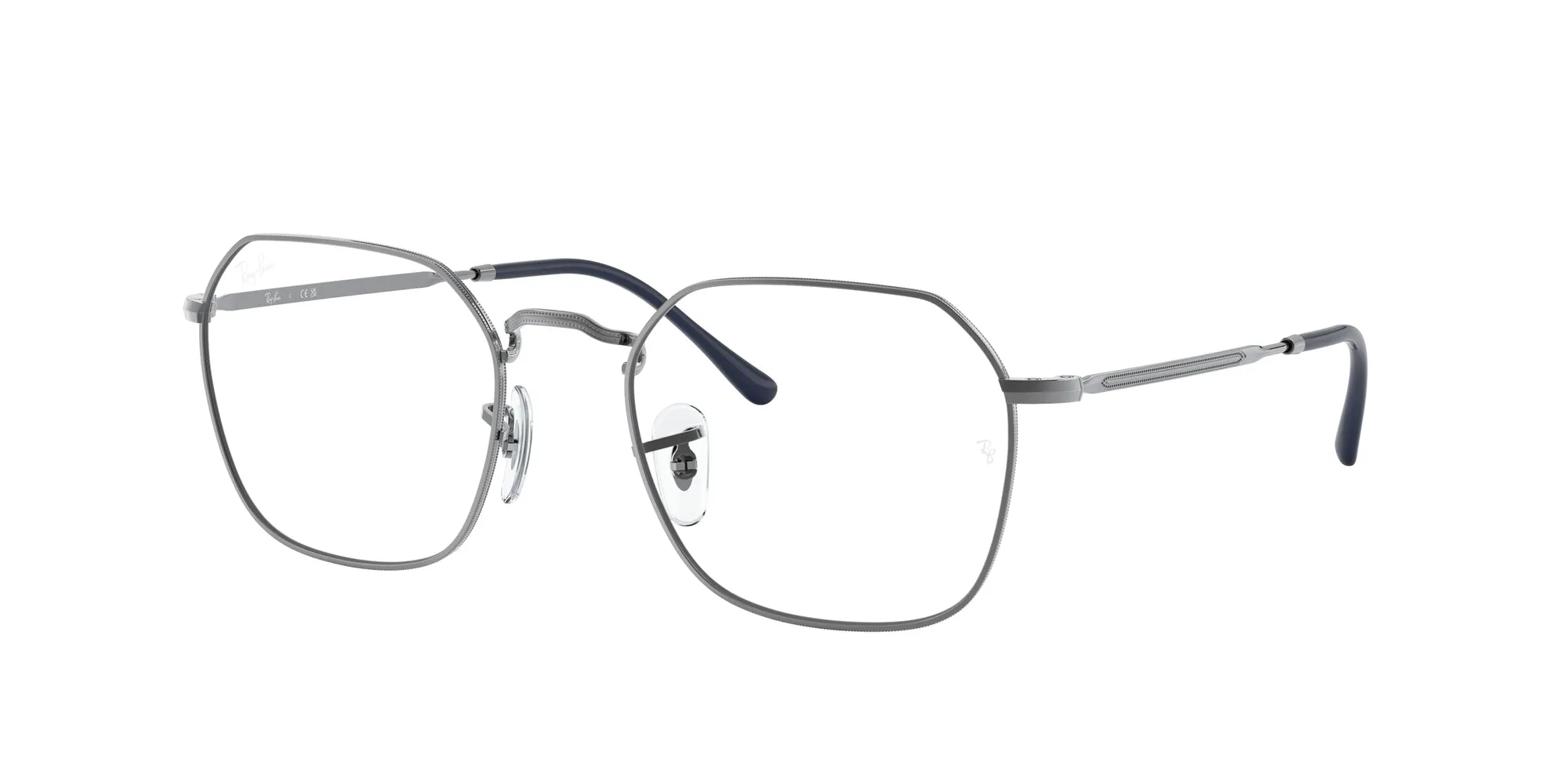 Ray - Ban RX3694V JIM 2502 Montature da vista Metallo Grigio Trasparente Geometrica Normale - immagine 1