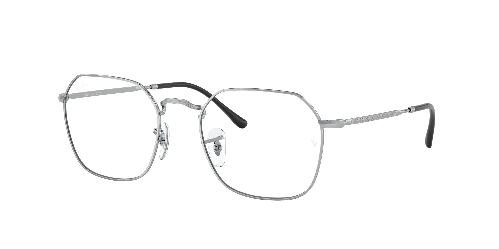 Ray - Ban RX3694V JIM 2501 Montature da vista Metallo Argento Trasparente Geometrica Normale - immagine 1