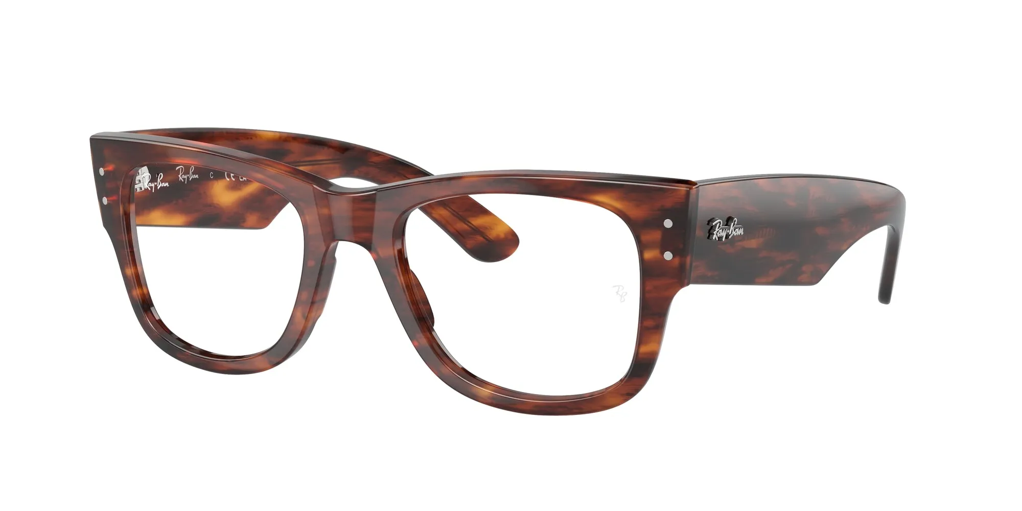 Ray - Ban RX0840V MEGA WAYFARER 2144 Montature da vista Acetato Marrone Trasparente Squadrata Normale - immagine 1