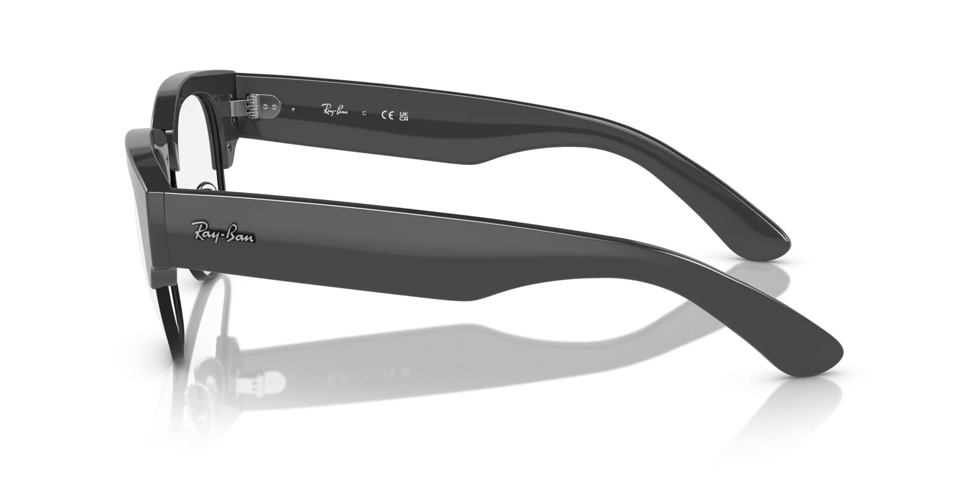 Ray - Ban RX0316V MEGA CLUBMASTER 8232 Montature da vista Acetato Grigio Trasparente Squadrata Normale - immagine 4