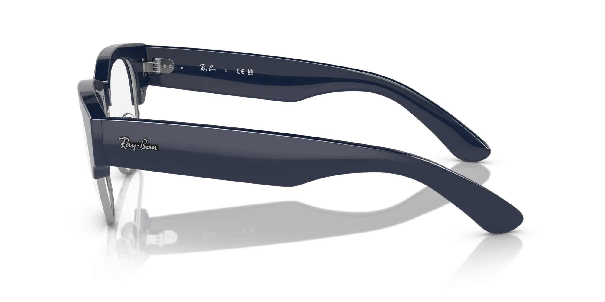 Ray - Ban RX0316V MEGA CLUBMASTER 8231 Montature da vista Acetato Blu Trasparente Squadrata Normale - immagine 4