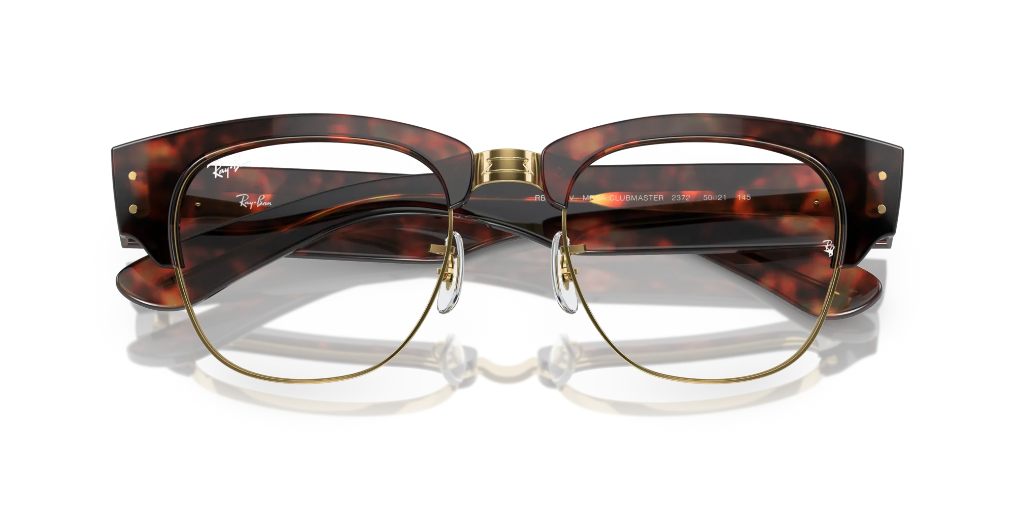 Ray - Ban RX0316V MEGA CLUBMASTER 2372 Montature da vista Acetato Tartaruga Trasparente Squadrata Normale - immagine 2