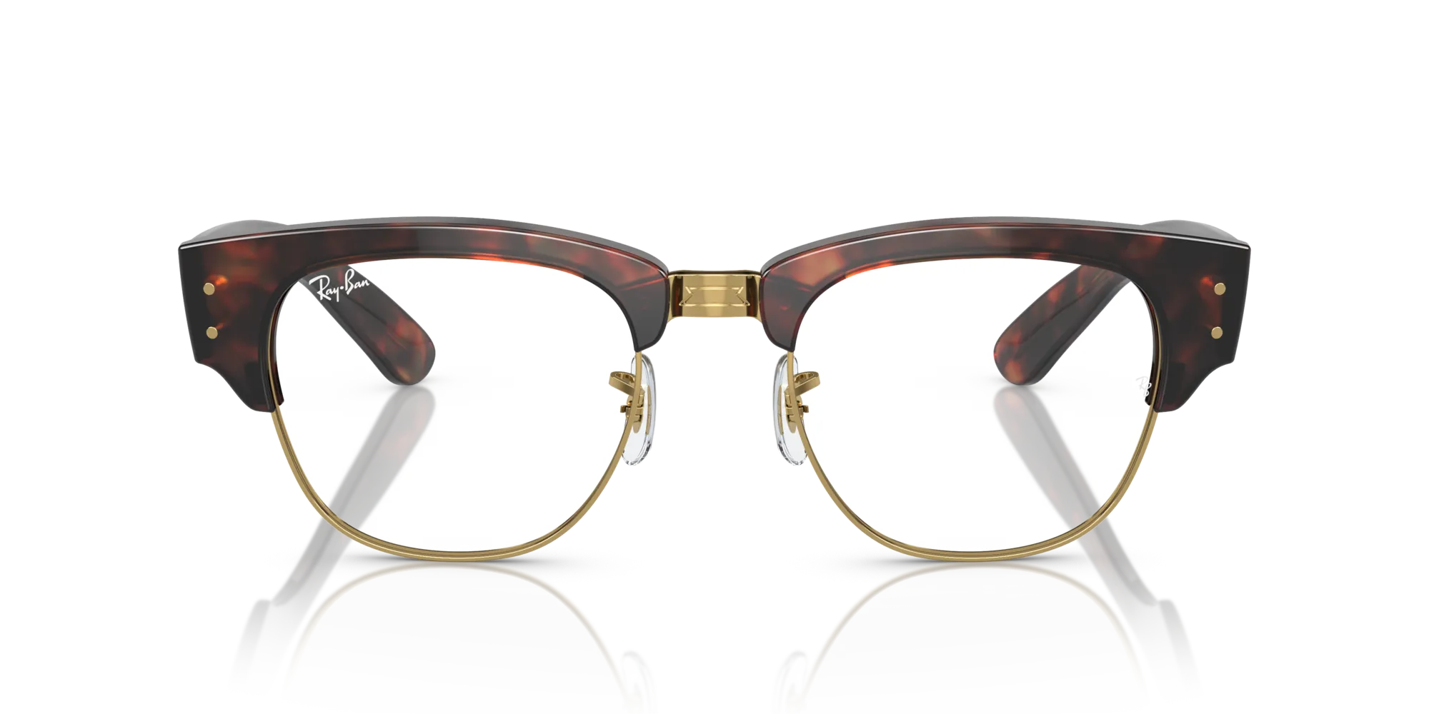 Ray - Ban RX0316V MEGA CLUBMASTER 2372 Montature da vista Acetato Tartaruga Trasparente Squadrata Normale - immagine 3