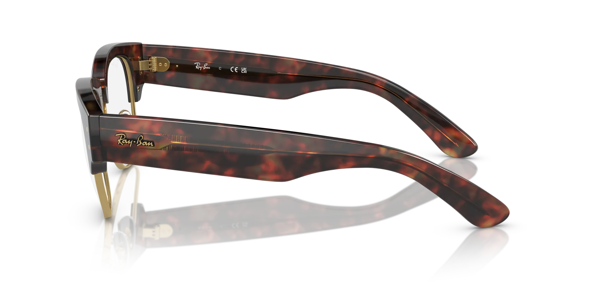 Ray - Ban RX0316V MEGA CLUBMASTER 2372 Montature da vista Acetato Tartaruga Trasparente Squadrata Normale - immagine 4