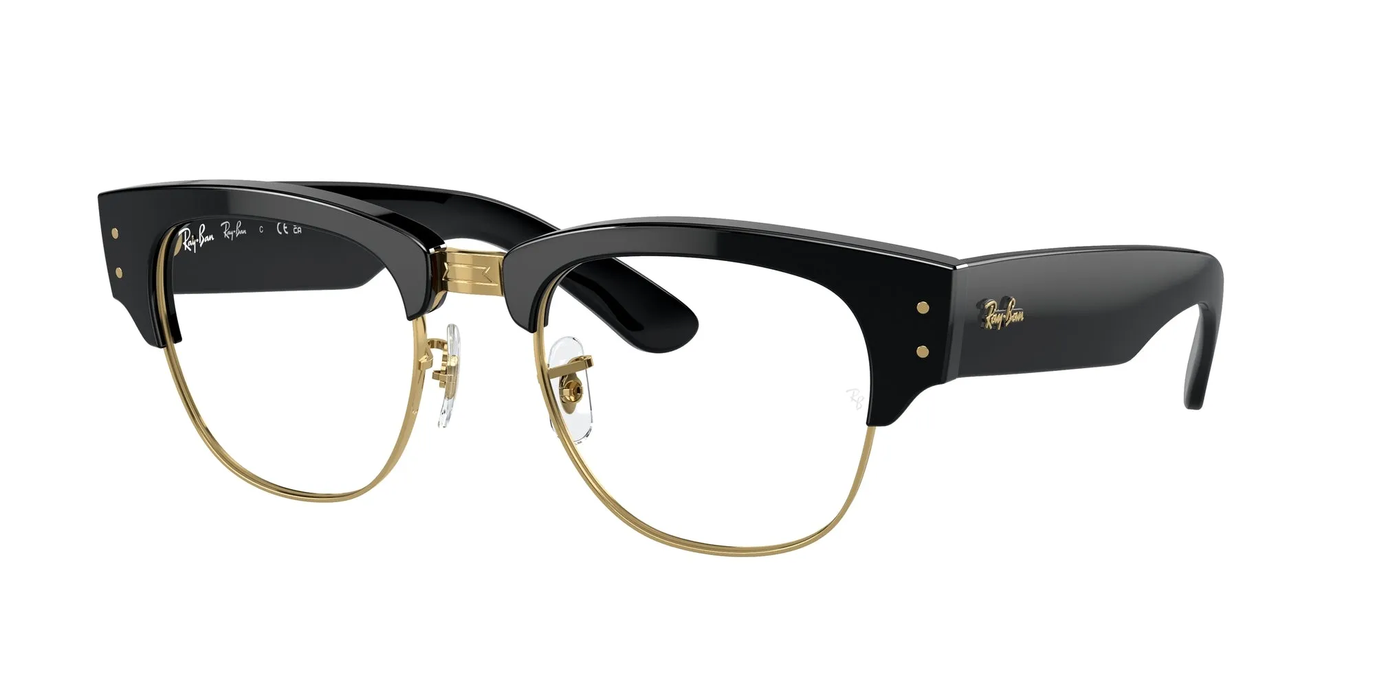 Ray - Ban RX0316V MEGA CLUBMASTER 2000 Montature da vista Acetato Nero Trasparente Squadrata Normale - immagine 1
