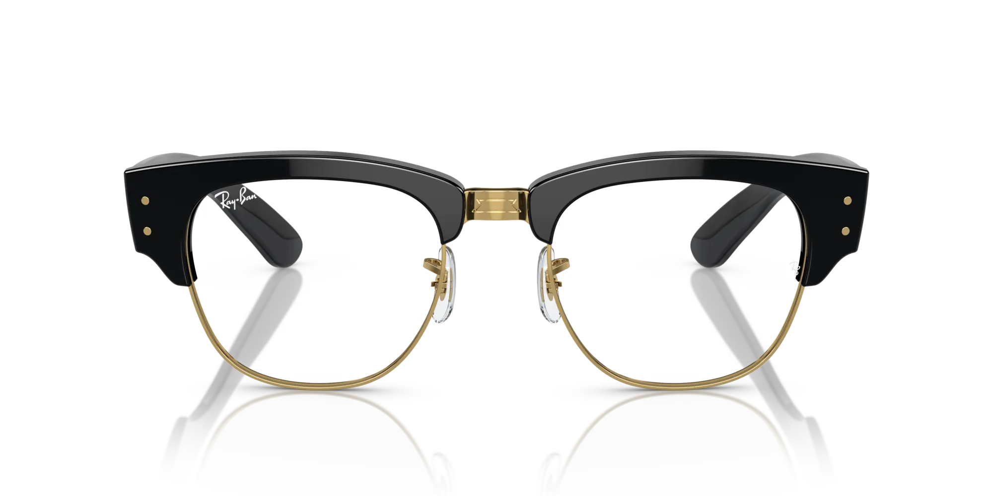 Ray - Ban RX0316V MEGA CLUBMASTER 2000 Montature da vista Acetato Nero Trasparente Squadrata Normale - immagine 3