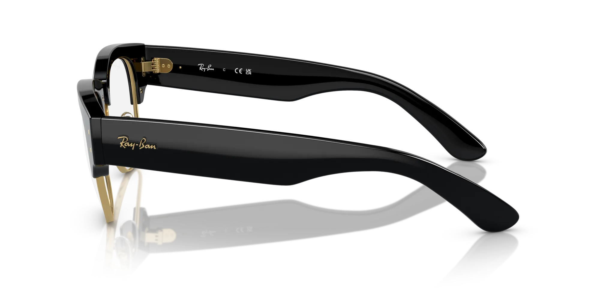 Ray - Ban RX0316V MEGA CLUBMASTER 2000 Montature da vista Acetato Nero Trasparente Squadrata Normale - immagine 4