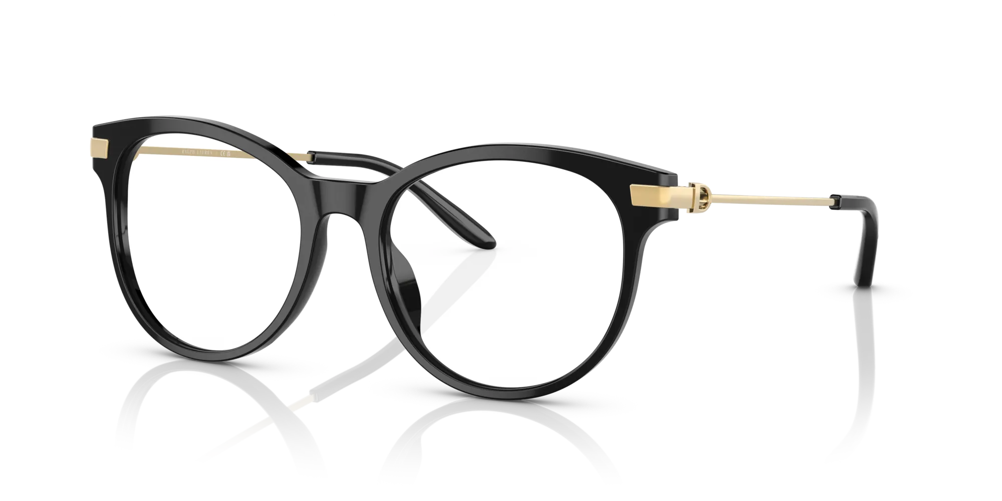 Ralph Lauren RL6231U 5001 Montature da vista Acetato Nero Trasparente Rotonda Normale - immagine 4
