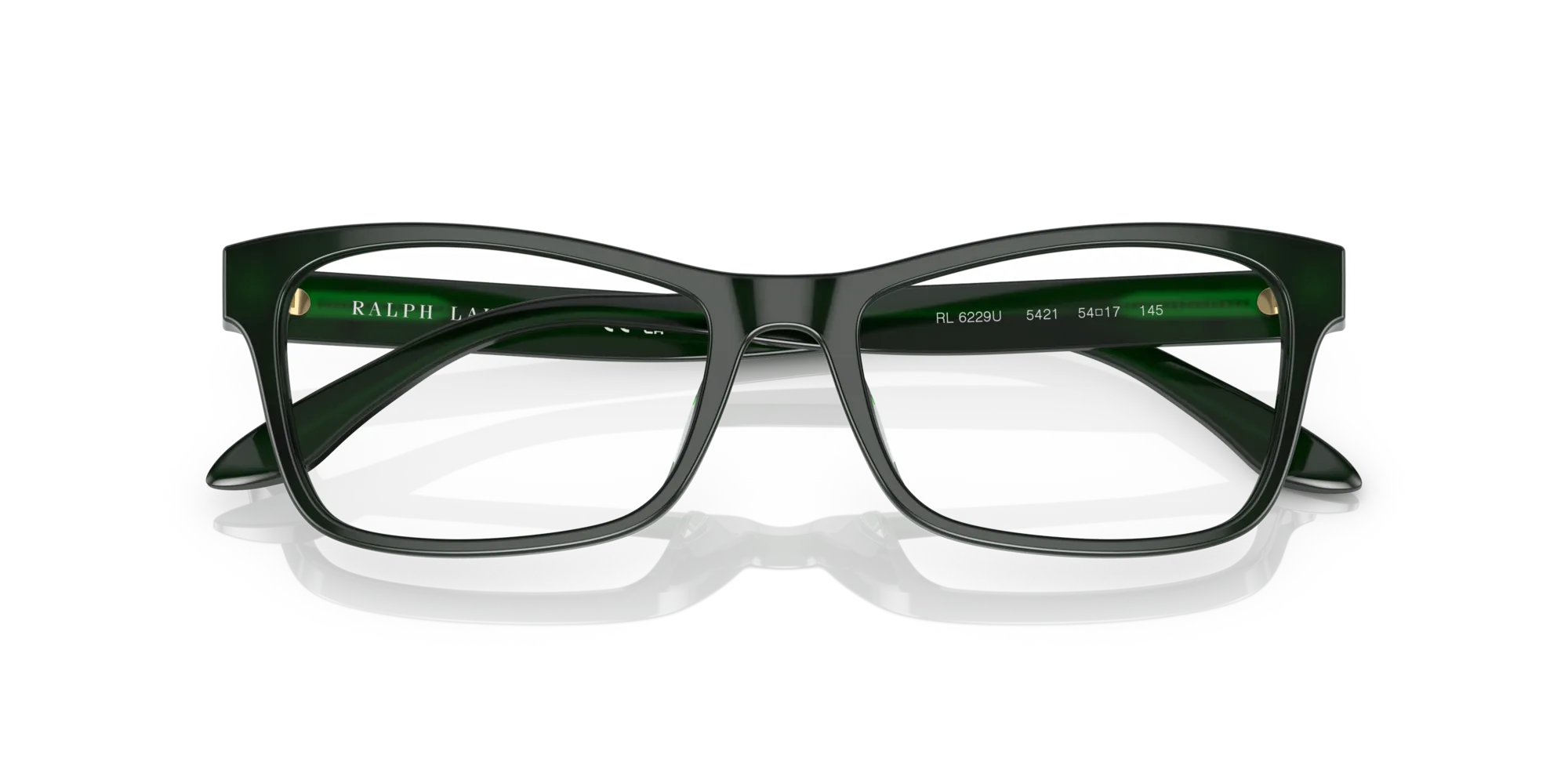 Ralph Lauren RL6229U 5421 Montature da vista Acetato Verde Trasparente Pillow Normale - immagine 2