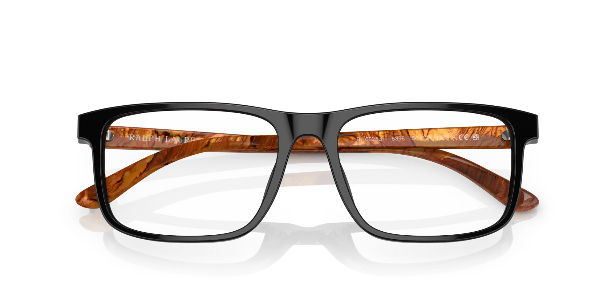 Ralph Lauren RL6225U 5398 Montature da vista Acetato Nero Squadrata Normale - immagine 2