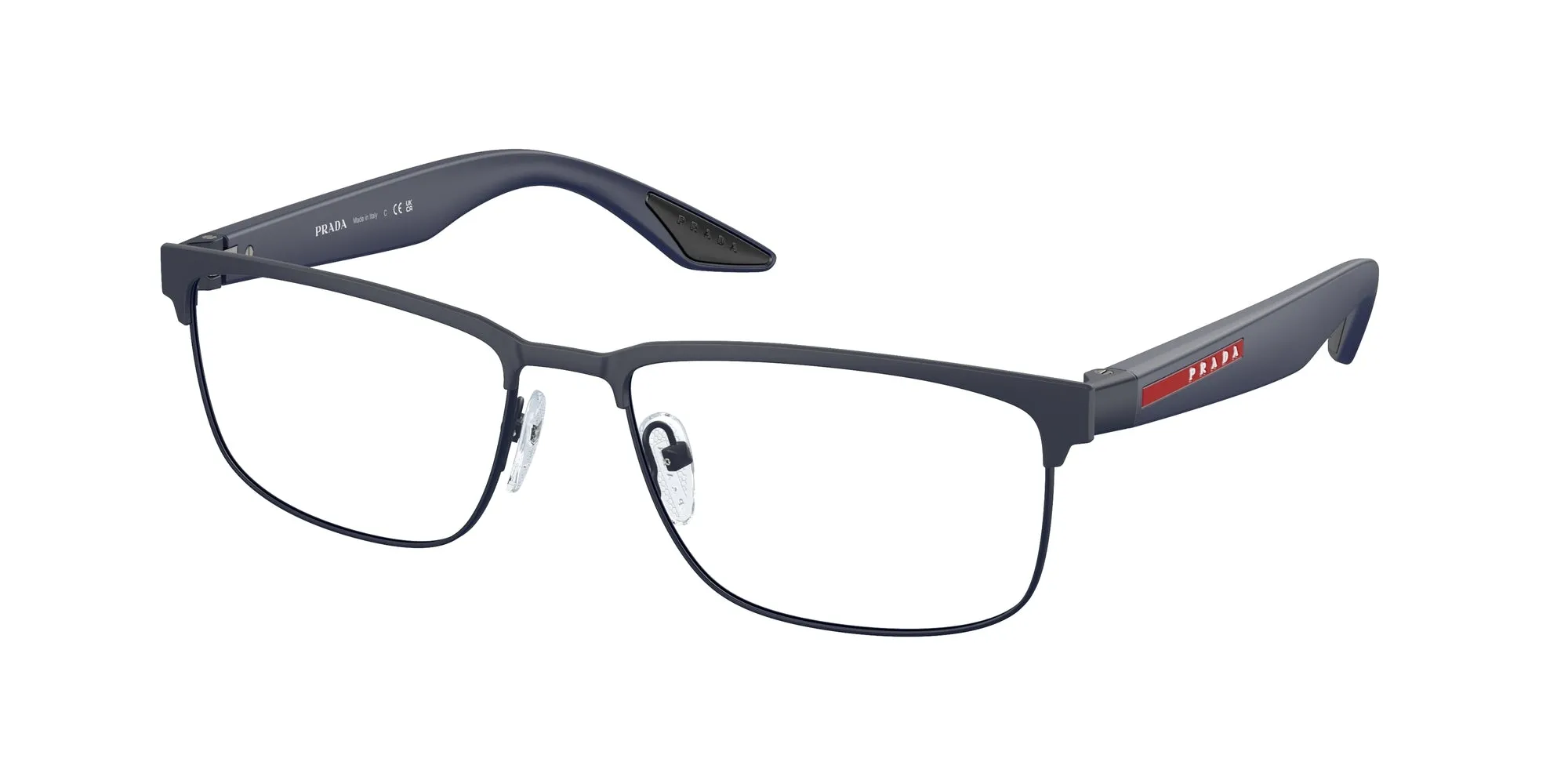 Prada Linea Rossa PS 51PV UR71O1 Montature da vista Metallo Blu Squadrata Normale - immagine 1