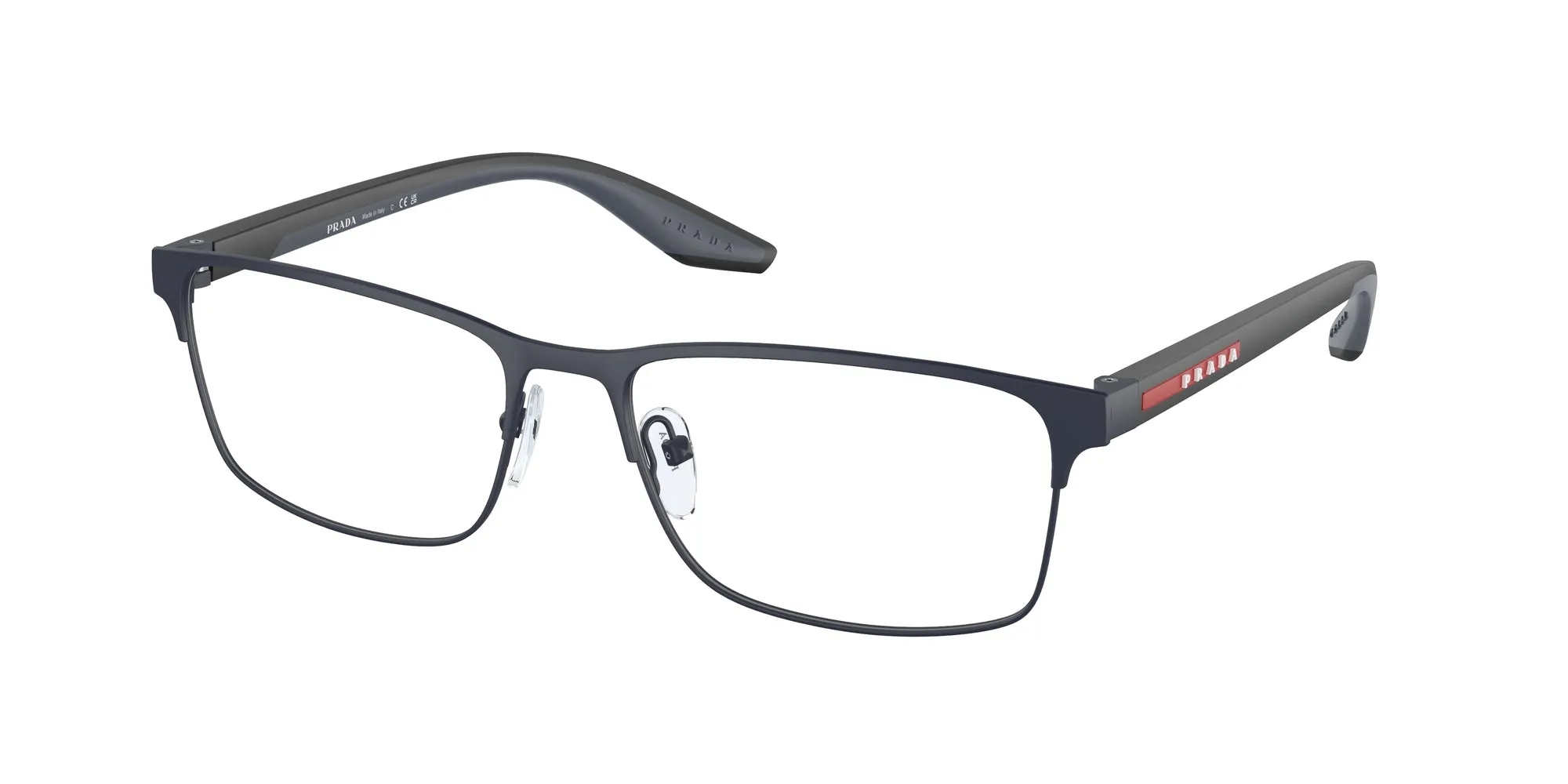 Prada Linea Rossa PS 50PV TFY1O1 Montature da vista Acciaio Blu Squadrata Normale - immagine 1
