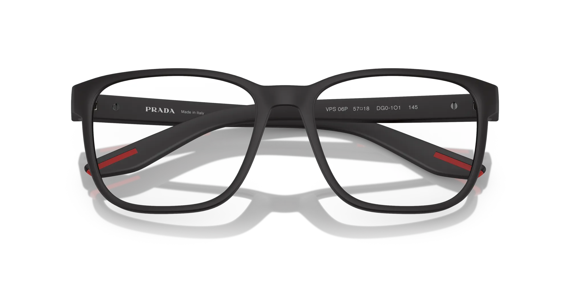 Prada Linea Rossa PS 06PV DG01O1 Montature da vista Nylon Nero Pillow Normale - immagine 2