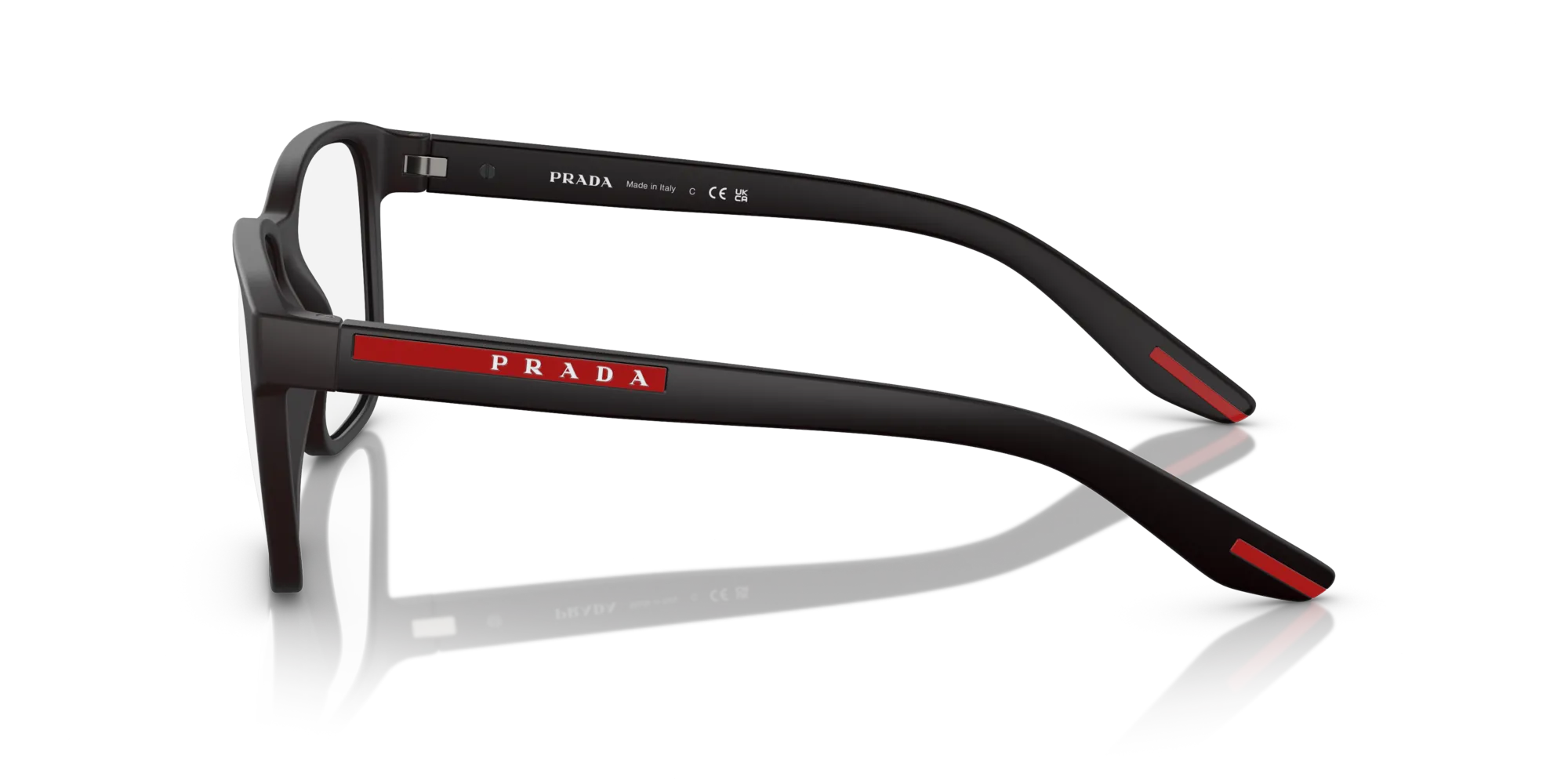 Prada Linea Rossa PS 06PV DG01O1 Montature da vista Nylon Nero Pillow Normale - immagine 4