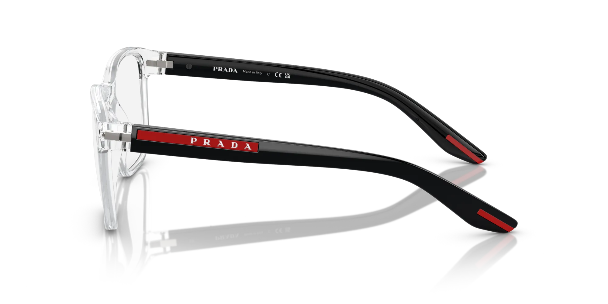 Prada Linea Rossa PS 06PV 2AZ1O1 Montature da vista Nylon Trasparente Pillow Normale - immagine 4