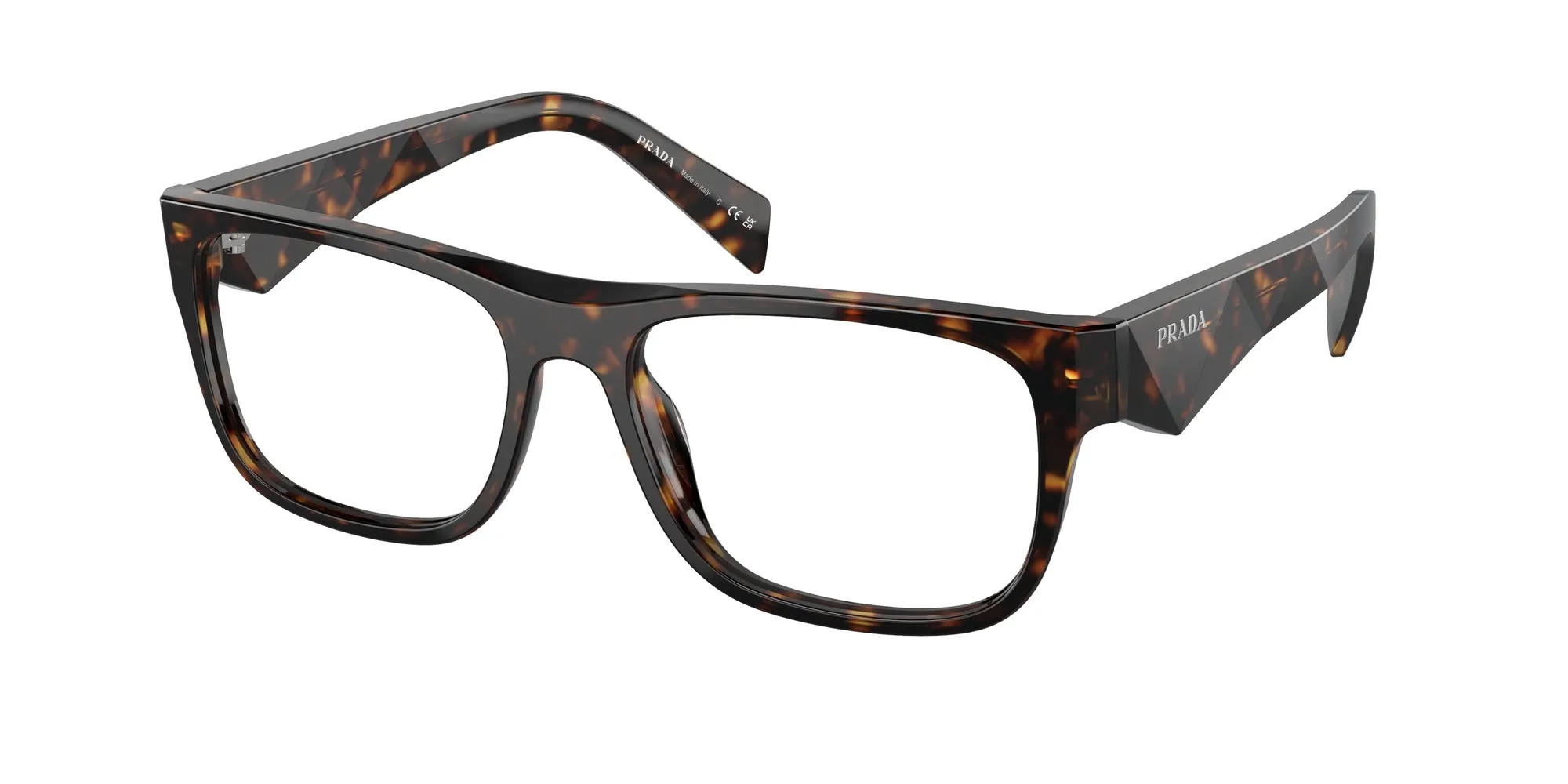 Prada PR 22ZV 19J1O1 Montature da vista Acetato Verde Pillow Normale - immagine 1