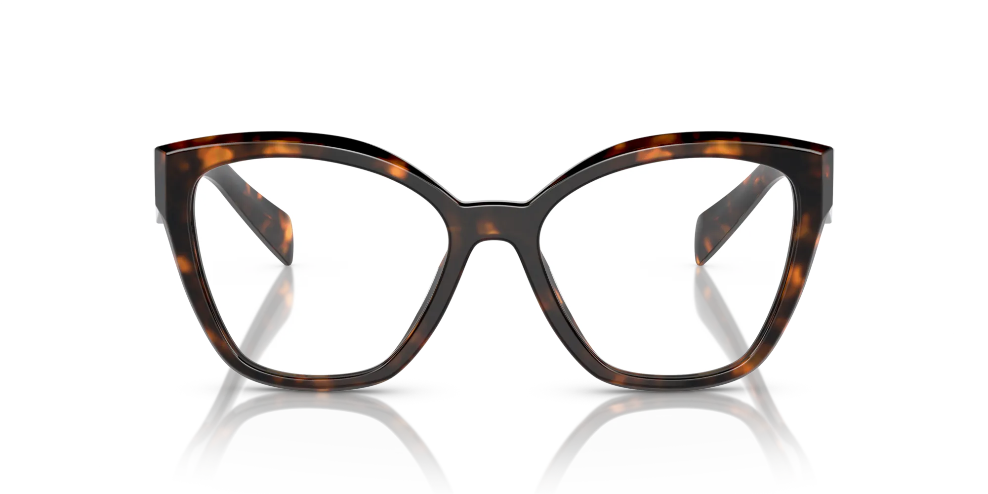 Prada PR 20ZV 14L1O1 Montature da vista Acetato Tartaruga Trasparente Geometrica Normale - immagine 3