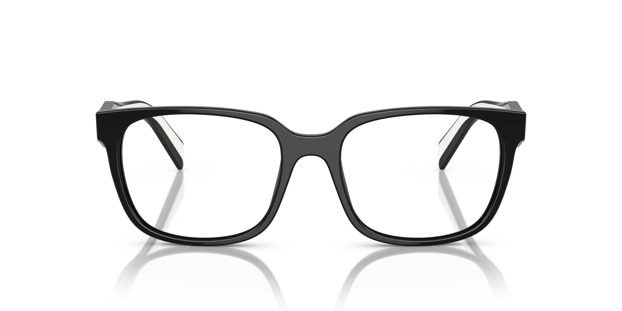 Prada PR 17ZV 1AB1O1 Montature da vista Acetato Nero Squadrata Normale - immagine 3